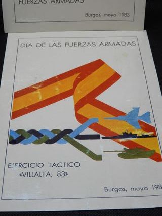 Lote panfletos Día Fuerzas Armadas 1983