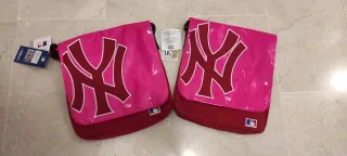 2 Mochilas New York Yankees Rosa y Rojo