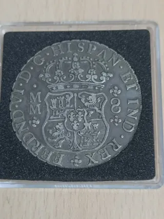 Moneda Plata Fernando VI Hispaniarum Rex
