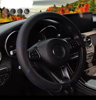 Funda Volante Coche con Líneas Azules