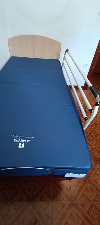 Cama articulada con carro elevador