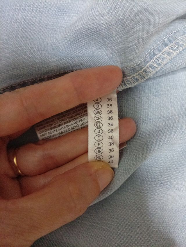 Camisa vaquera mujer azul