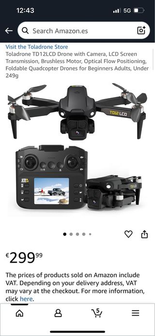 Drone Toladrone TD12LCD con Cámara