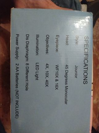 Microscopio de juguete azul