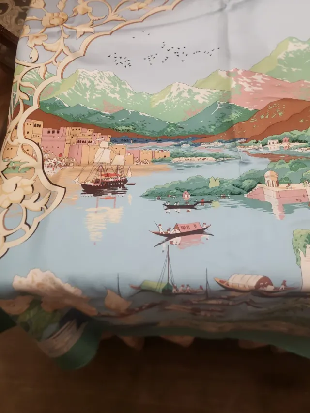 Pañuelo Hermès Le Fleuve Sacré