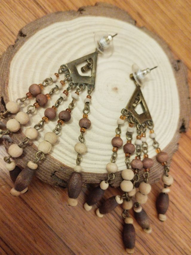 Pendientes madera
