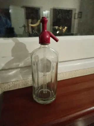 Botella sifón antigua Carbonicas Fortuny