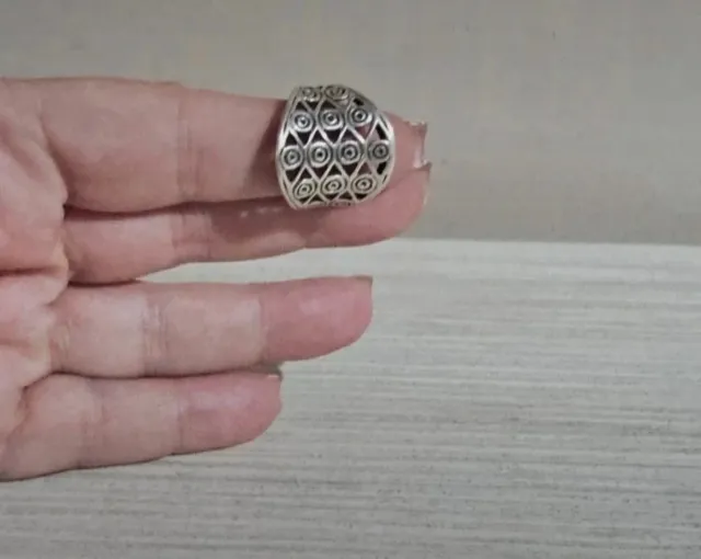 Anillo plata con diseño
