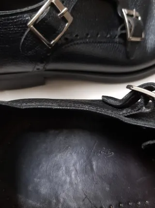 Zapatos de piel negros para hombre