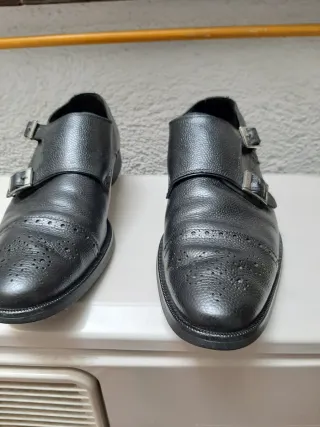 Zapatos de piel negros para hombre