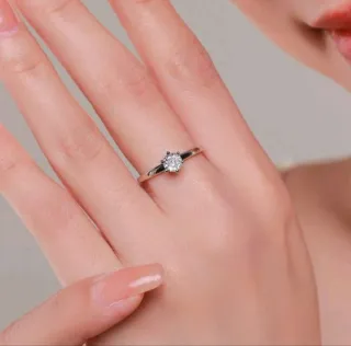 Anillo Plata Ley 925 Solitario