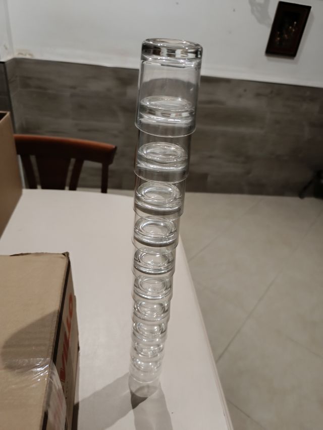 Juego de vasos de cristal