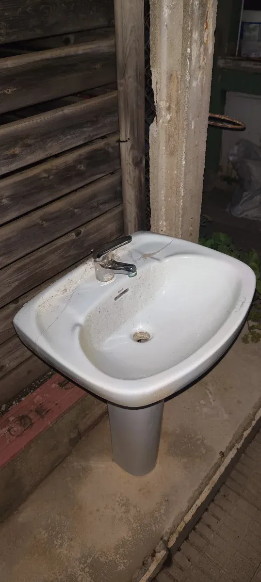 Lavamanos de porcelana blanco