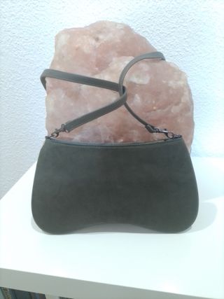 Bolso lentejuelas verde y plata