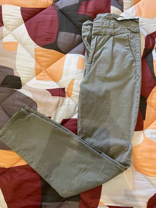 Pantaloni beige in tessuto (misure nelle foto)