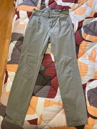 Pantaloni beige in tessuto (misure nelle foto)