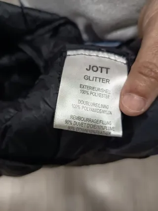 Plumífero Jott negro talla S