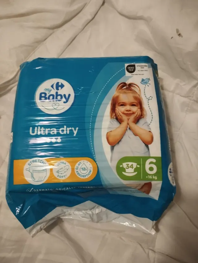 Pañales Carrefour Baby Talla 6 (34 uds)