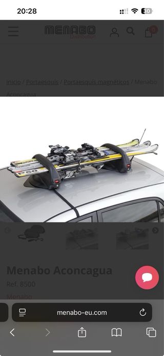 porta esquís Magnéticos Marca Menabo Aconcagua 3.0