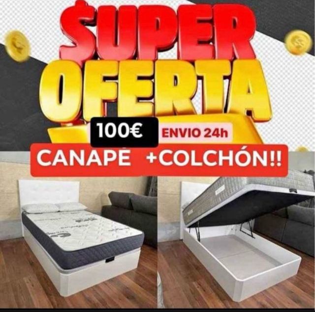Canapé + Colchón  
Envío 24h