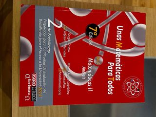 Pareja de libros matemáticas preparación PAU