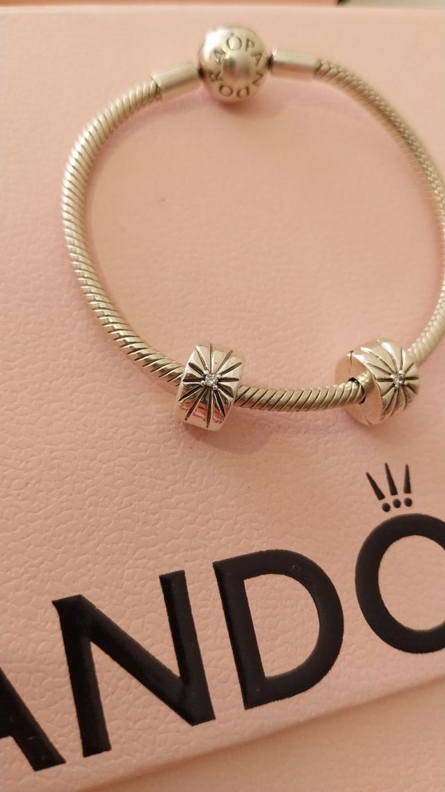 Lote 2 charms Clip Pandora Originales ALE