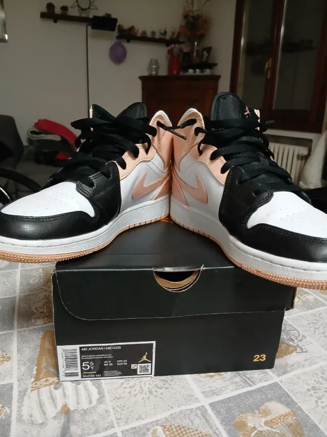 Nike Air Jordan 1 Mid GS Scarpa Donna