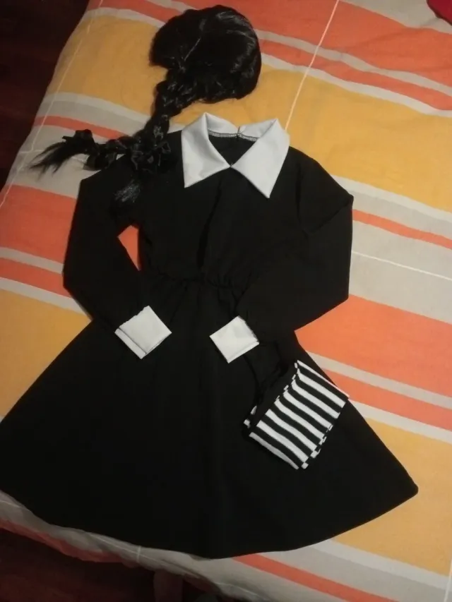 Disfraz Miércoles Addams Talla 10/12