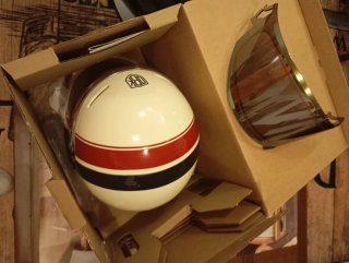 Casco Moto Retro Vintage talla L con visera regalo