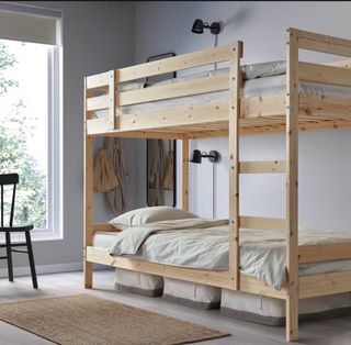 Letto a castello Mydal Ikea in legno + nuovo materasso 