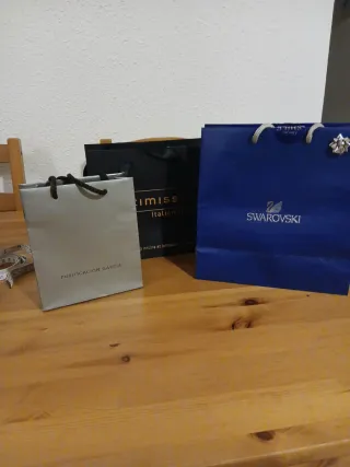 Bolsas de regalo Purificación García y Swarovski