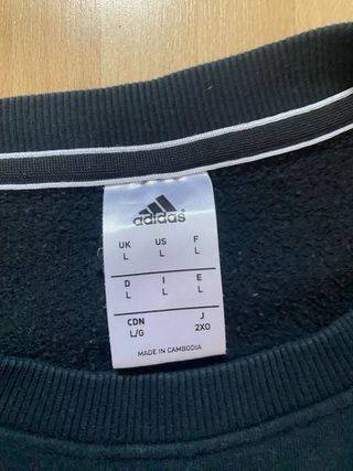 Sudadera Adidas Negra con Rayas
