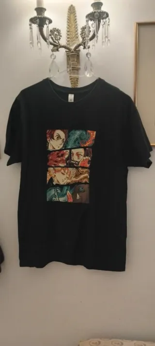 Camiseta Estampada Dibujo Manga