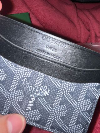 Tarjetero Goyard Paris Negro Gris
