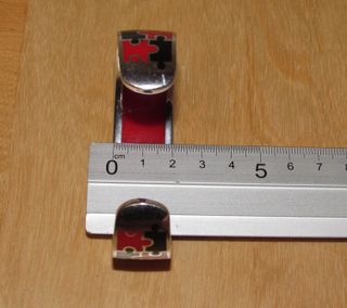 Pulsera brazalete plata 925 y esmalte puzzle puzle