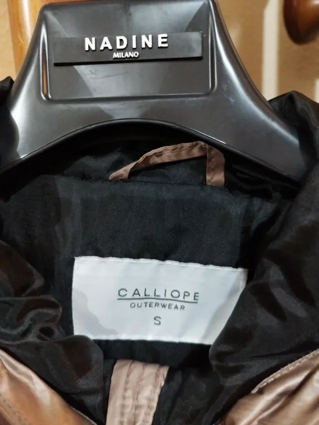 Giubbotto Calliope beige trapuntato con cappuccio