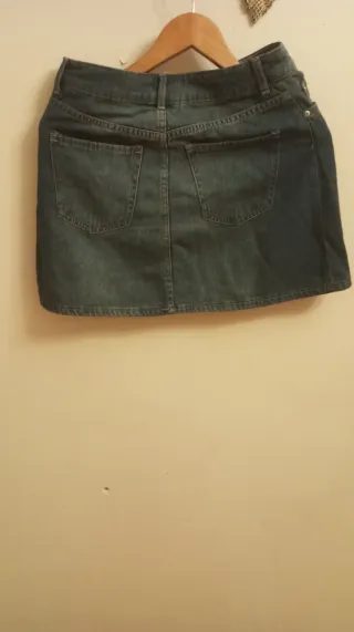 Mini falda vaquera azul