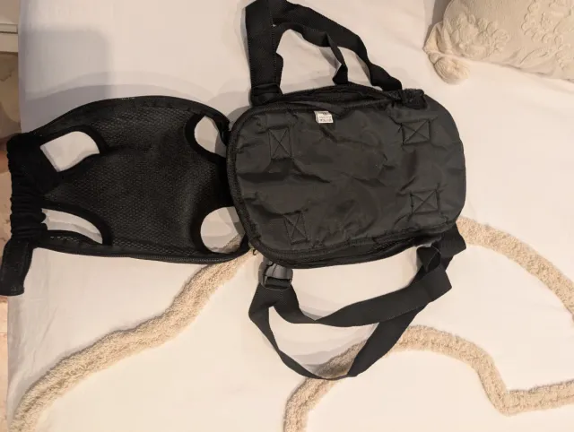 Mochila transportín perro o gato negro talla M