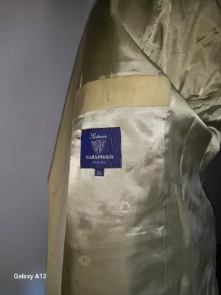 Blazer Caramelo Hombre de lana.