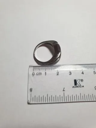 Anillo Plata Diseño Ondas