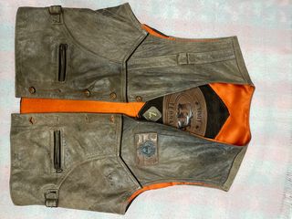Chaleco de piel para caballero