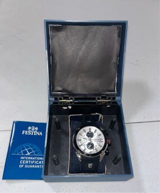 Reloj Festina Cronógrafo Plata y Negro