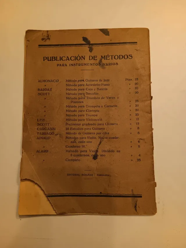 Método Caja y Batería A. Bardají Durán