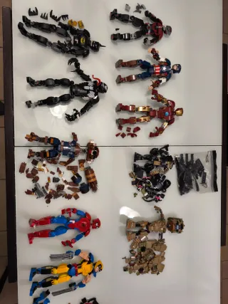 10 Maxi Figure Lego Marvel e DC originali 
