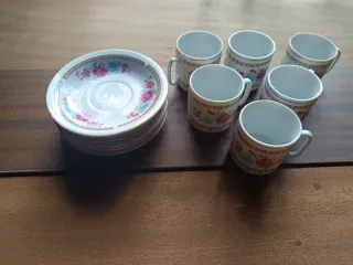 Juego de café de porcelana