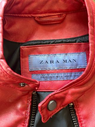 Chaqueta Zara Roja Talla XS