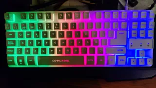 Teclado Gaming Trust RGB Blanco