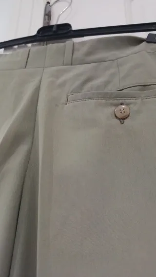 Pantalón pinza verde