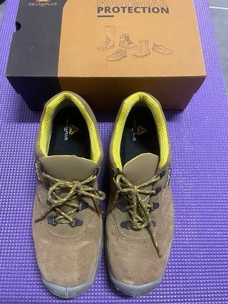 Zapatos de seguridad Delta Plus Marrón/Amarillo