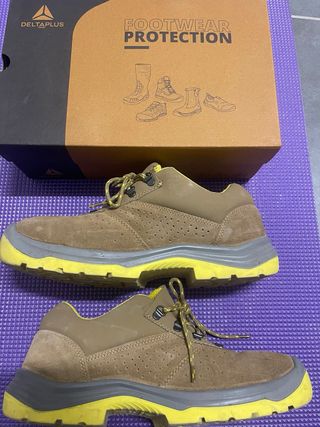 Zapatos de seguridad Delta Plus Marrón/Amarillo